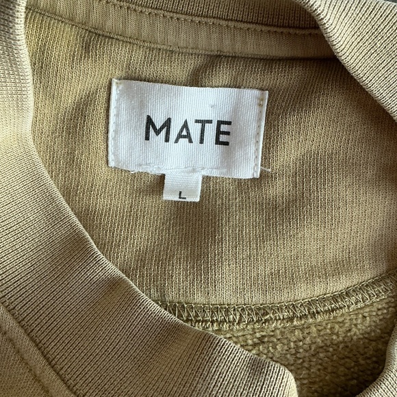 MATE the Label 100% Organic Fleece Embroidered MATE Sweatshirt in Hazelnut - Picture 12 of 14